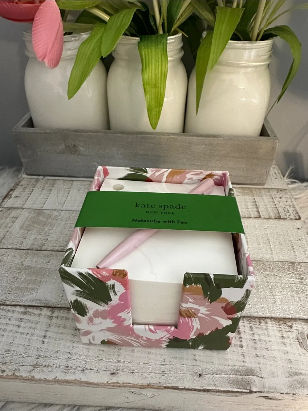 Nwt Kate spade notecube with pen